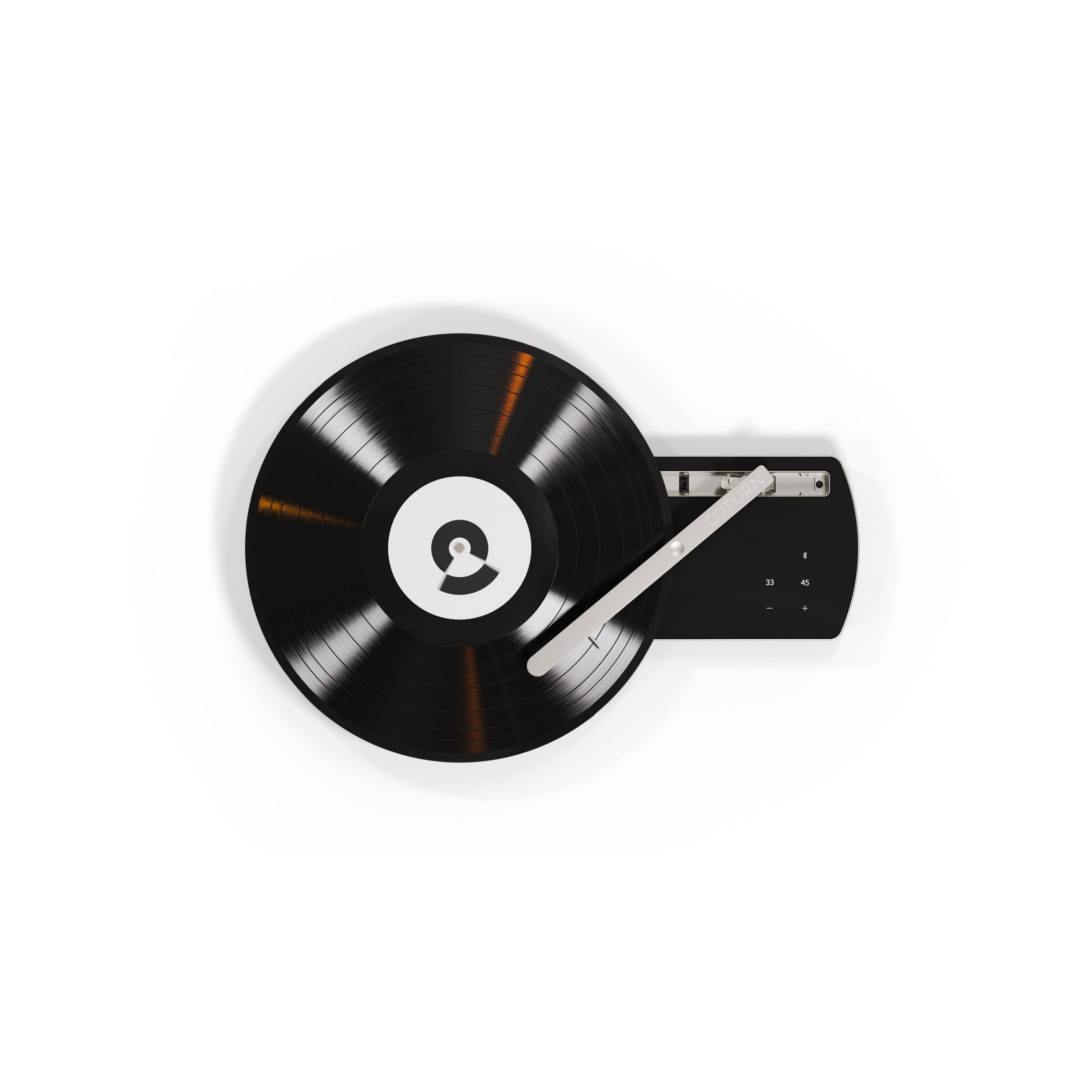 Portable Bluetooth Turntable – Coturn CT-01 Grey