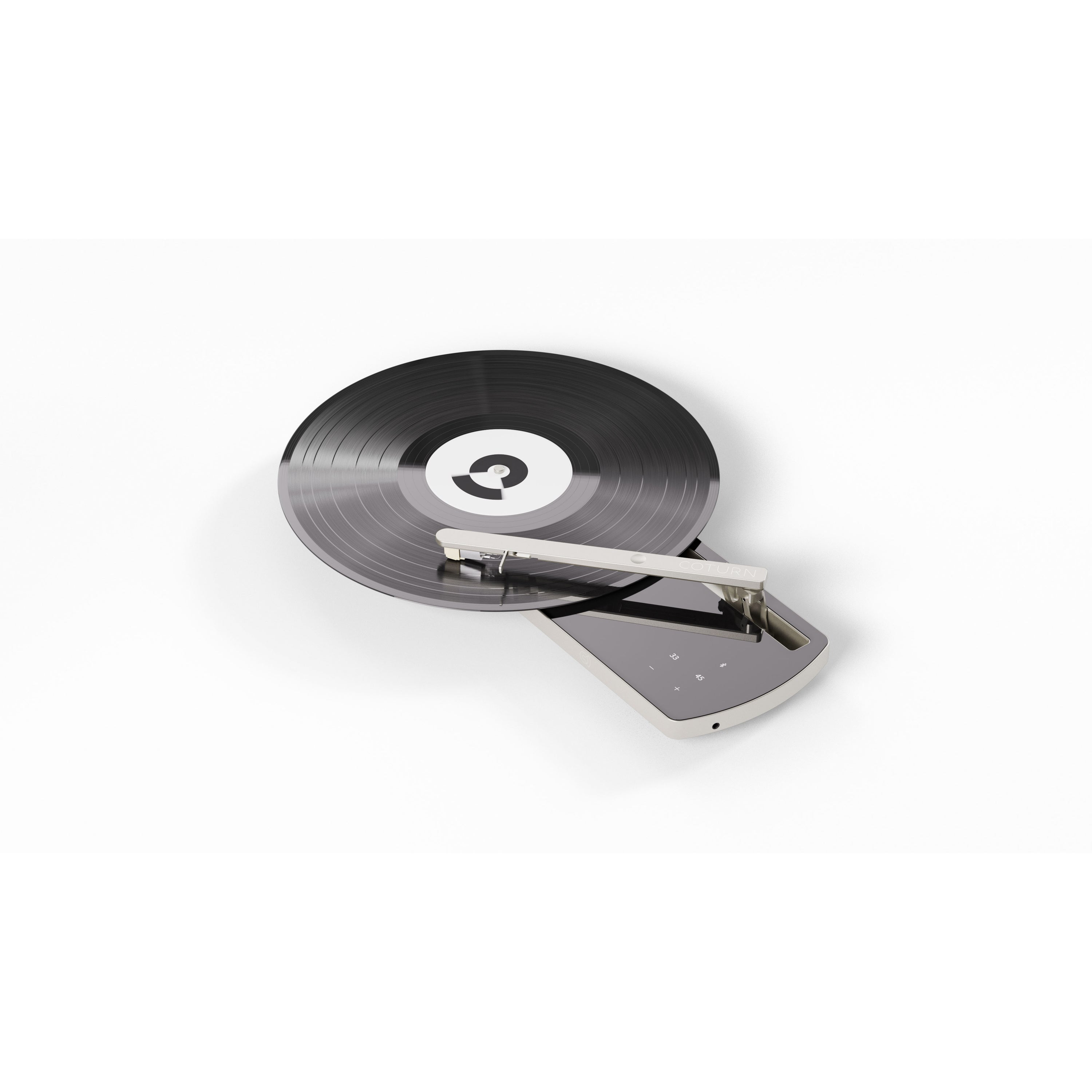 Portable Bluetooth Turntable – Coturn CT-01 Grey