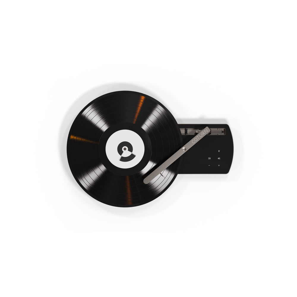 Portabler Schallplattenspieler mit Bluetooth (Portable Turntable) Coturn CT-01 dark grey