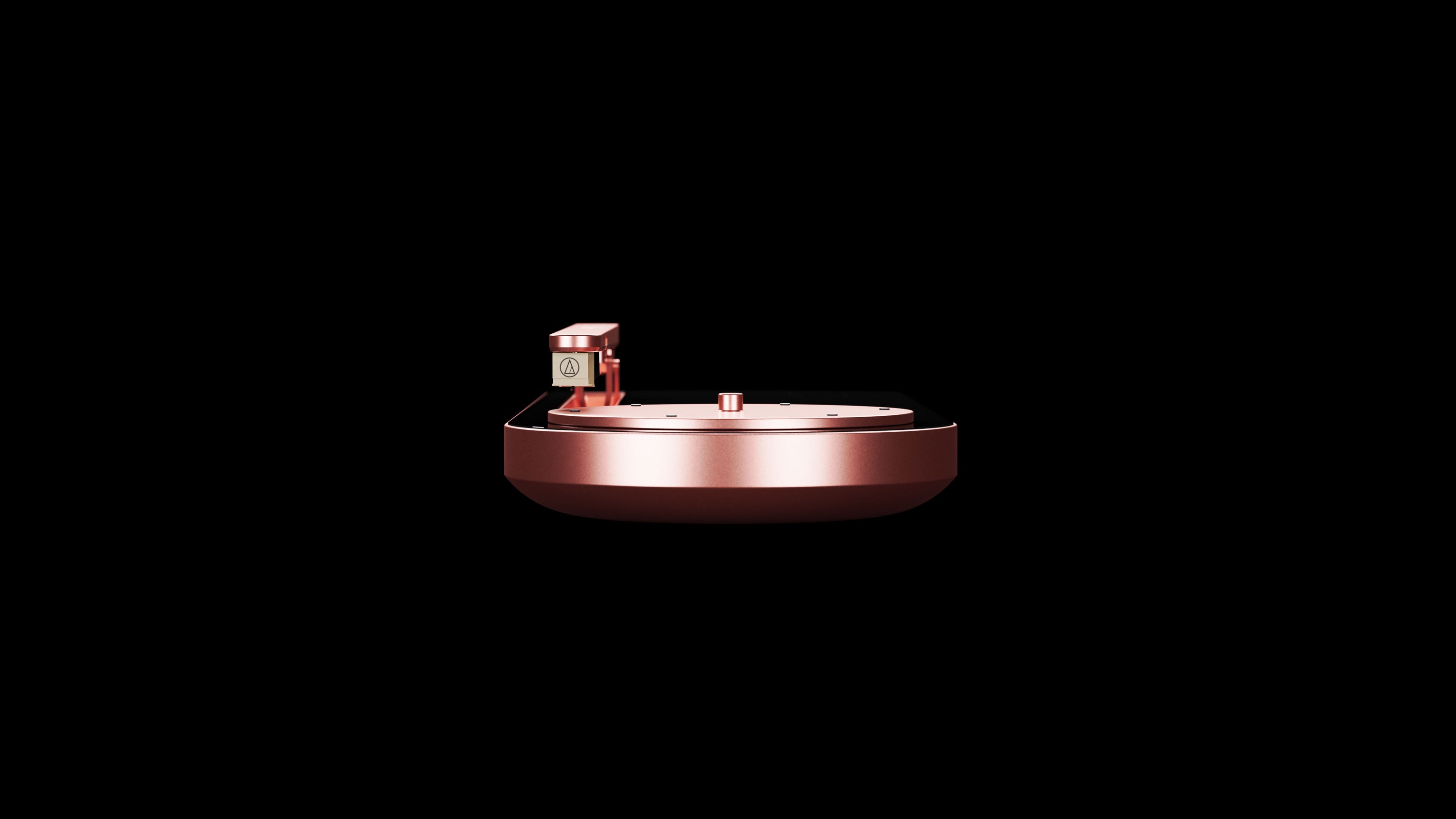 Portabler Plattenspieler mit Bluetooth (Portable Turntable) – Coturn CT-01 pink-black