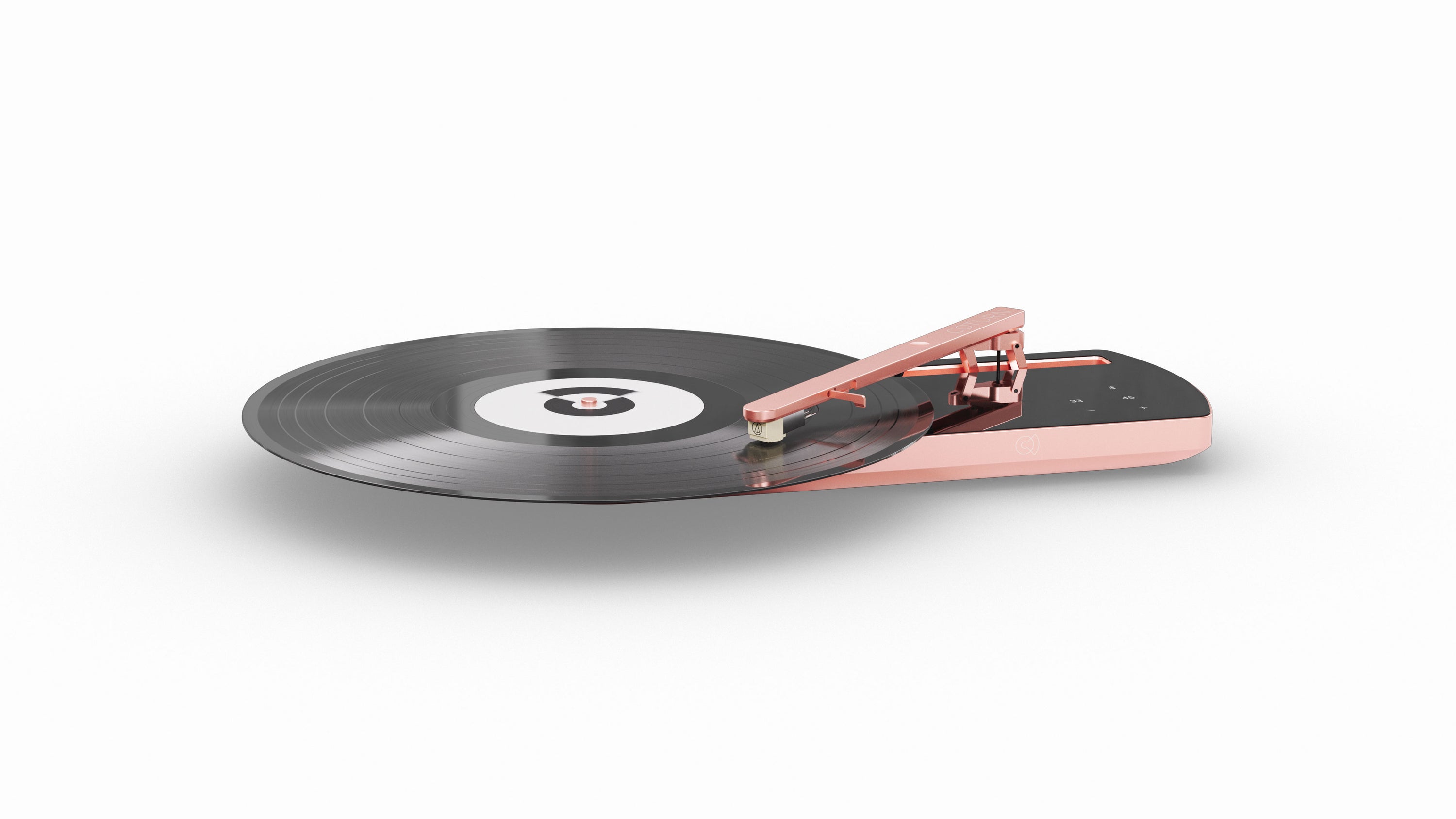 Portabler Plattenspieler mit Bluetooth (Portable Turntable) – Coturn CT-01 pink-black