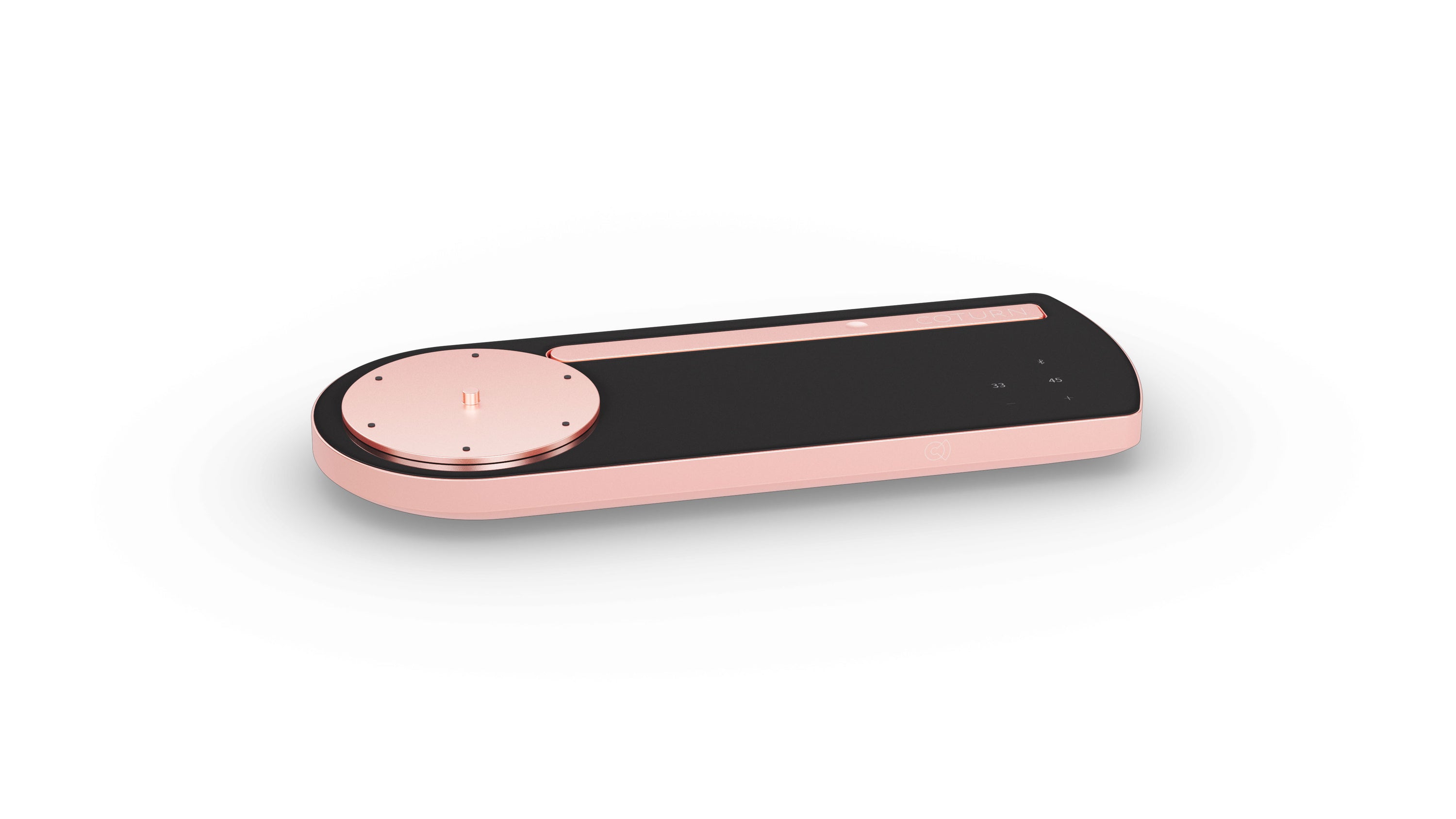 Portabler Plattenspieler mit Bluetooth (Portable Turntable) – Coturn CT-01 pink-black