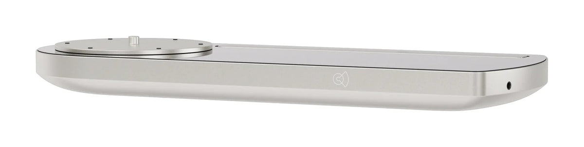 Der CT-TWO in Grau von der Seite, zweieinhalb Zentimeter flach