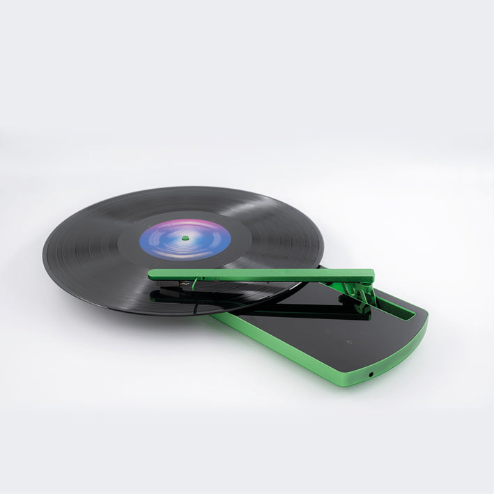 Portabler Plattenspieler mit Bluetooth (Portable Turntable) – Coturn CT-01 green